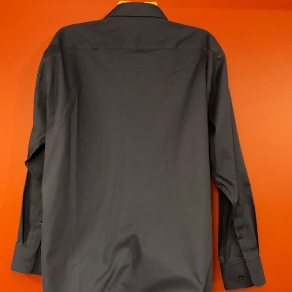 ⭐4 FOR $20⭐ Joseph Abboud Men's Navy Blue Slim Fit Dress Shirt - Size 18 34/35 - Picture 3 of 4